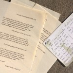 Work from Love Letters, an exhibition by Myranda Bair. Published in the October 2009 edition of 15 Bytes.