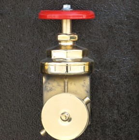 Composition in Black Gold and Red