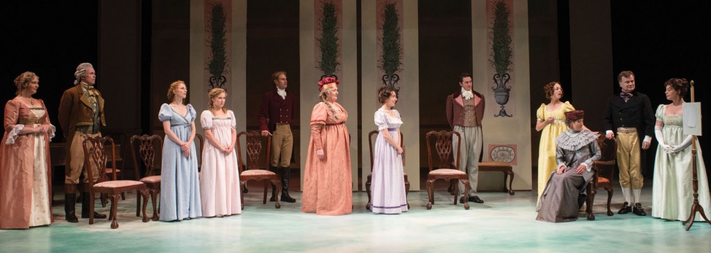 A scene from the Utah Shakespeare Festival’s 2014 premiere production of Sense and Sensibility. (Photo by Karl Hugh. Copyright Utah Shakespeare Festival 2014.)