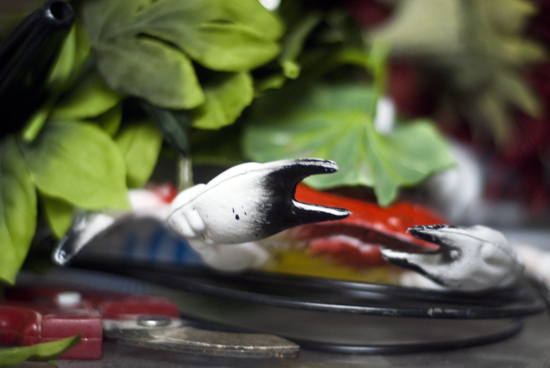 Inside Elmer Presslee's Millcreek studio, photo by Shalee Cooper