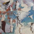 Blu Angels  16 x 20 x 3 by Marcee Blackerby