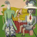 Hannah Barrett: paintings, oil on canvas.