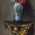 pink_geraniums_with_gilded_shelf