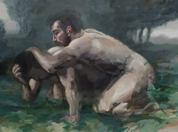 AndrewMoncrief_The_Temptation_45x60_oilonlinen_2015_UMOCA