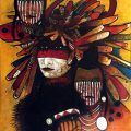 18_KevinRedStar_CrowIndianWatchers_acryliconcanvas_30x24