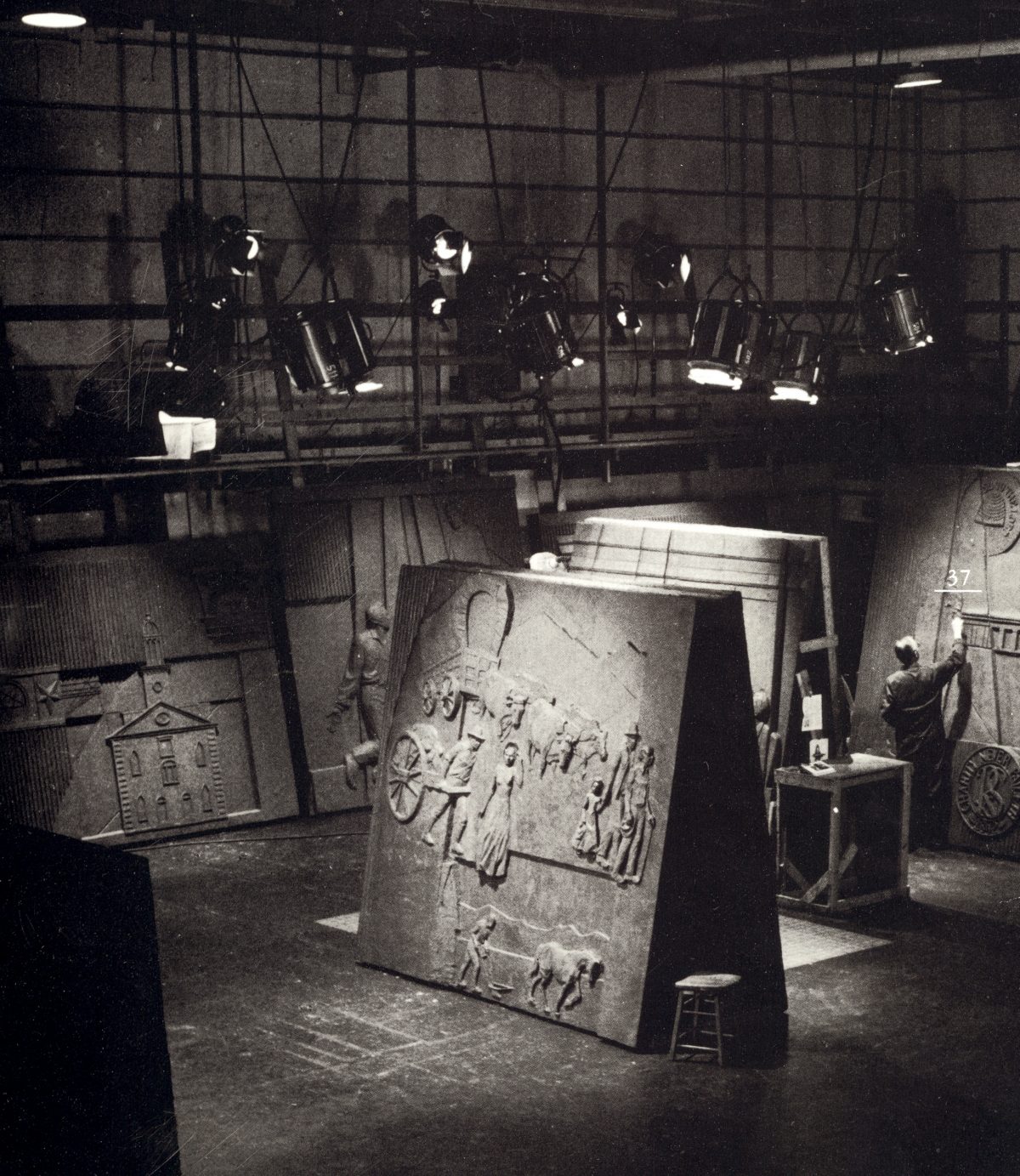 Franz Johansen in his studio.