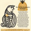 My Cat Has swallowed a Bumblebee letterpress 2002