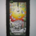 Blind Admiration, porcelain and china paint, 52_x35_x4_, 2012